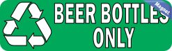 Alternative view of StickerTalk Beer Bottles Only Recycling Magnet, 10 inches x 3 inches