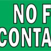 No Food Containers Recycling Vinyl Sticker