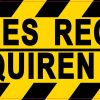 StickerTalk English Spanish Goggles Required Magnet, 10 inches x 3 inches