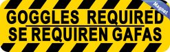 Alternative view of StickerTalk English Spanish Goggles Required Magnet, 10 inches x 3 inches
