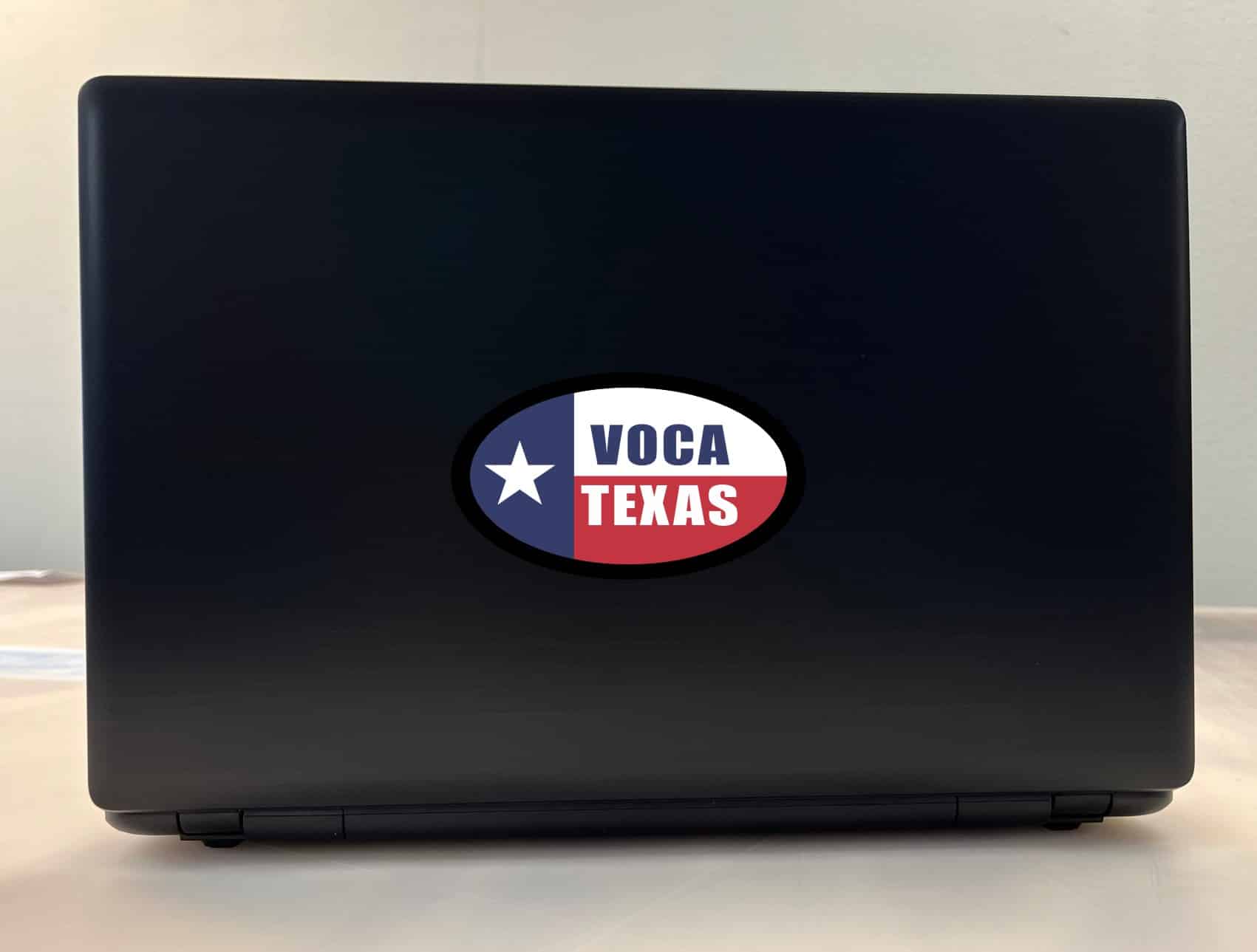 StickerTalk Flag Oval Voca Texas Vinyl Sticker, 4.75 inches x 2.75 inches - Image 3