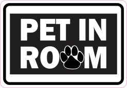 StickerTalk Pet in Room Magnet, 5 inches x 3.5 inches
