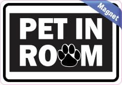 Alternative view of StickerTalk Pet in Room Magnet, 5 inches x 3.5 inches