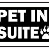 Pet in Suite Vinyl Sticker