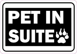 Pet in Suite Vinyl Sticker