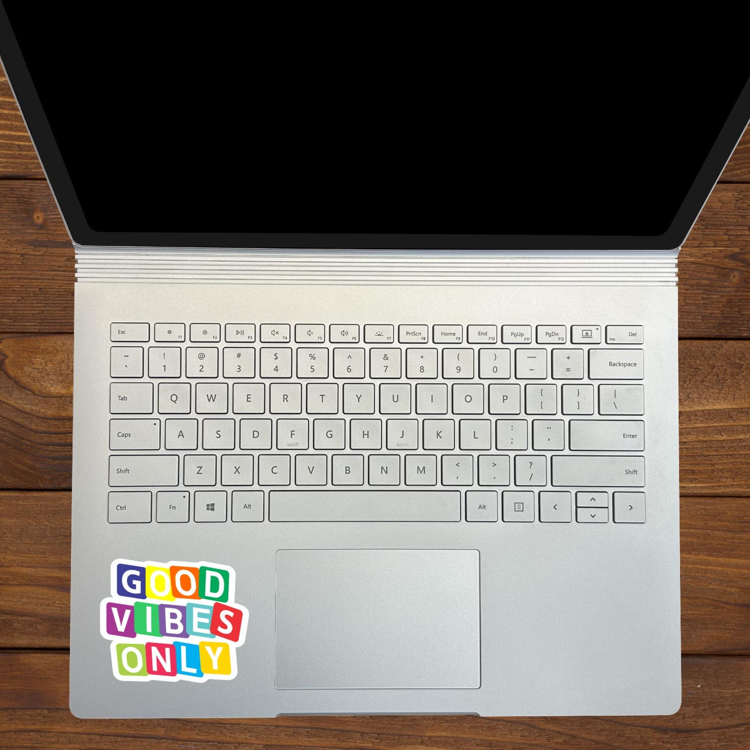 StickerTalk Good Vibes Only Vinyl Stickers, 1 sheet of 2 stickers, 1 sticker 3 inches x 2.5 inches, 1 sticker 2.5 inches x 3 inches - Image 4