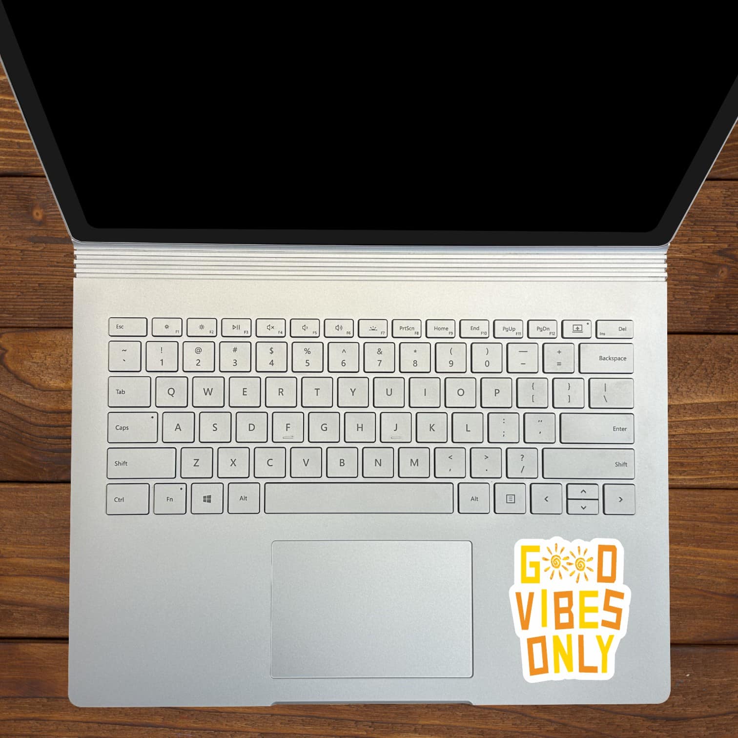 StickerTalk Good Vibes Only Vinyl Stickers, 1 sheet of 2 stickers, 1 sticker 3 inches x 2.5 inches, 1 sticker 2.5 inches x 3 inches - Image 5