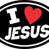 I Love Jesus Vinyl Sticker