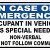 StickerTalk Occupant in Vehicle Is Special Needs Magnet, 5 inche