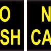 No Cash Vinyl Stickers