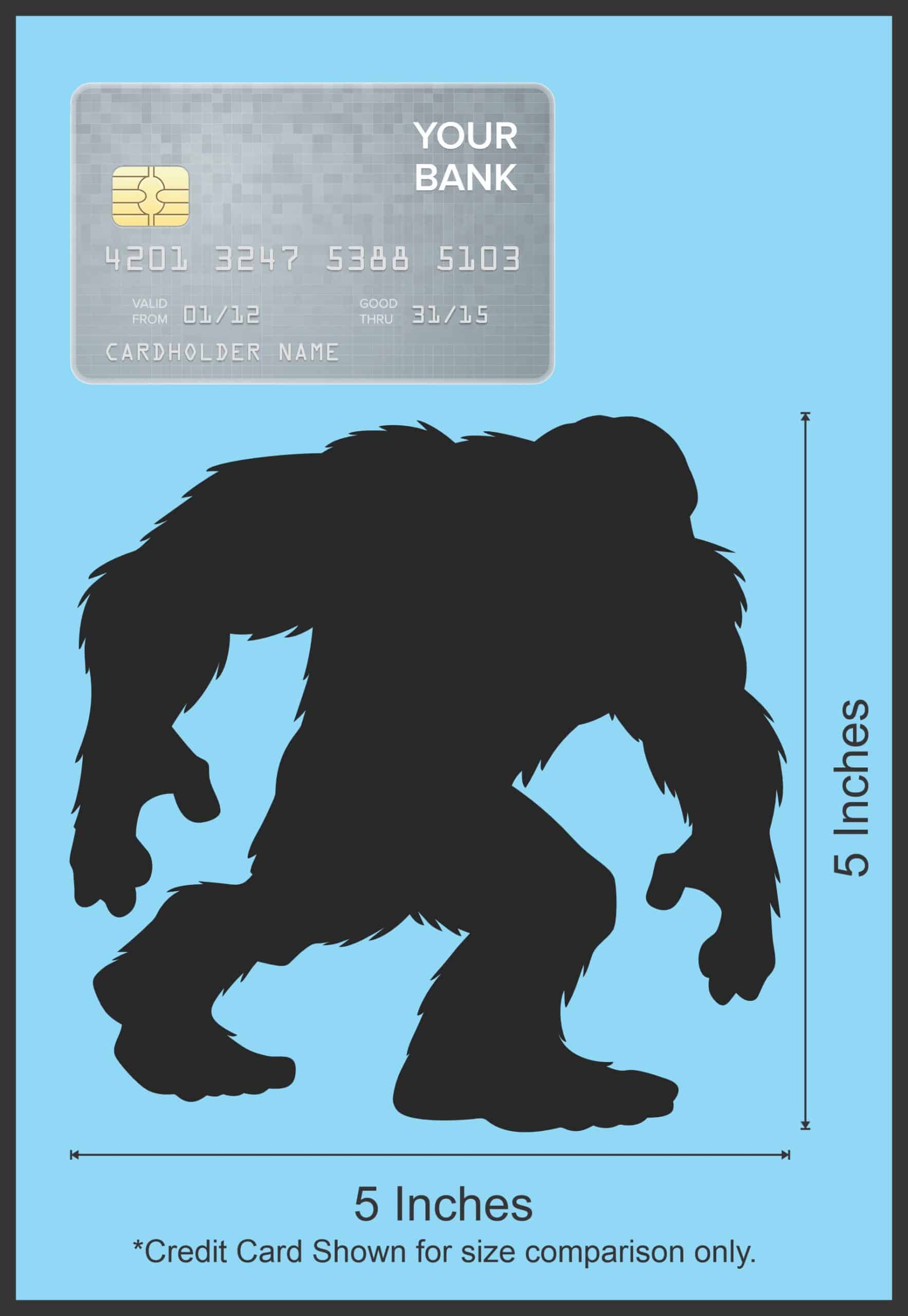 StickerTalk Right Facing Bigfoot Vinyl Sticker, 5 inches x 5 inc - Image 4