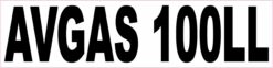 Avgas 100LL Vinyl Sticker