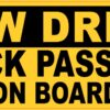 Slow Driver Carsick Passenger Vinyl Sticker