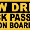 Slow Driver Carsick Passenger Vinyl Sticker