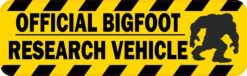 Official Bigfoot Research Vehicle Vinyl Sticker