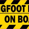 Bigfoot Hunter on Board Vinyl Sticker