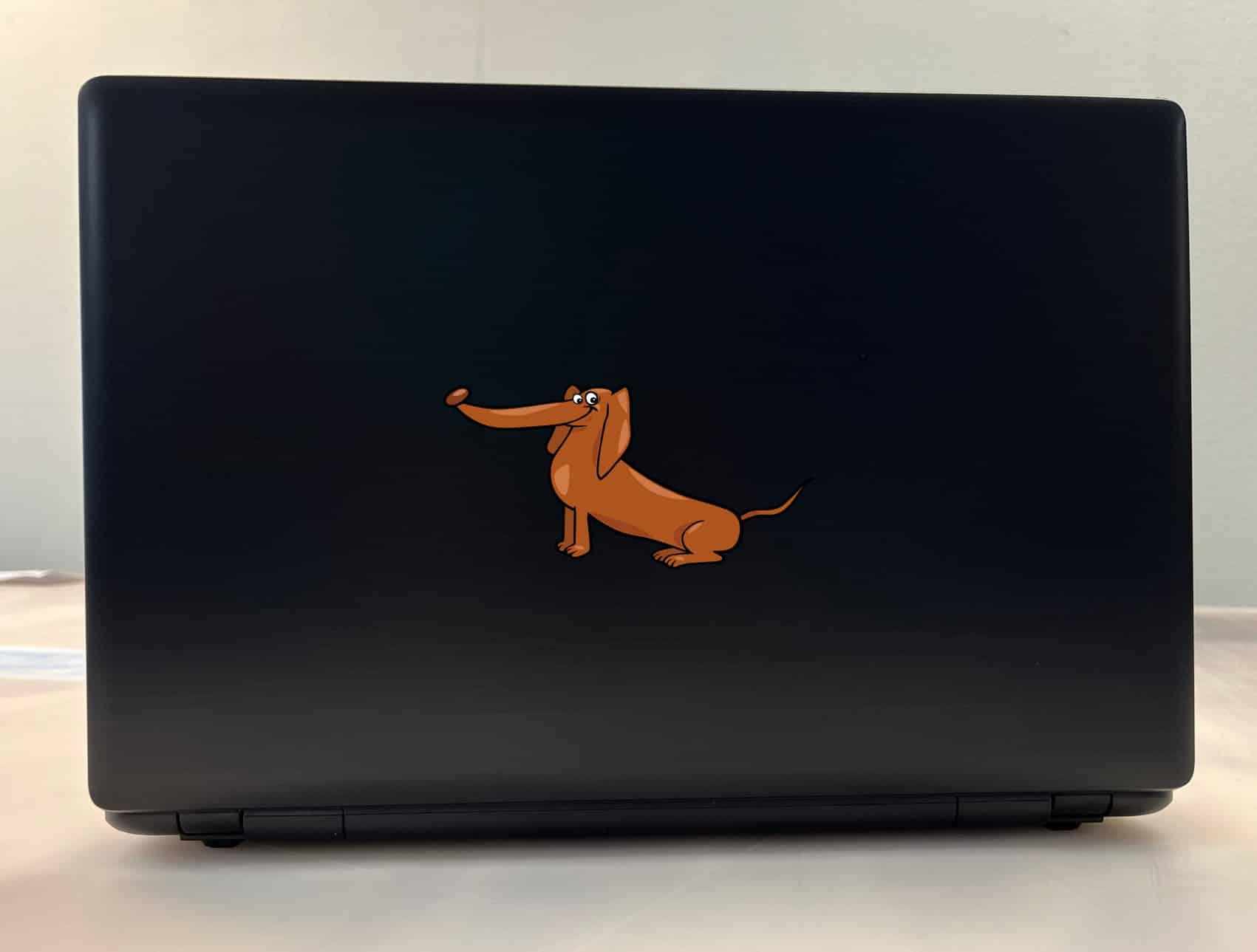 StickerTalk Sitting Dachshund Vinyl Sticker, 5 inches x 2.5 inches - Image 3