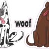 Woof Dogs Vinyl Stickers