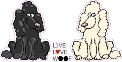 Poodle Vinyl Stickers