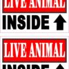 Live Animal Inside Vinyl Stickers