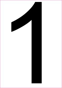 StickerTalk Number 1 Magnet, 3.5 inches x 5 inches