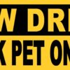 Slow Driver Carsick Pet on Board Vinyl Sticker