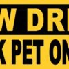 Slow Driver Carsick Pet on Board Vinyl Sticker