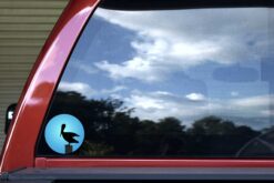 Blue Background Pelican Vinyl Sticker