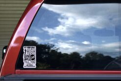 Set Your Goals High Vinyl Sticker