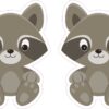 Raccoon Vinyl Stickers