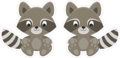 Raccoon Vinyl Stickers