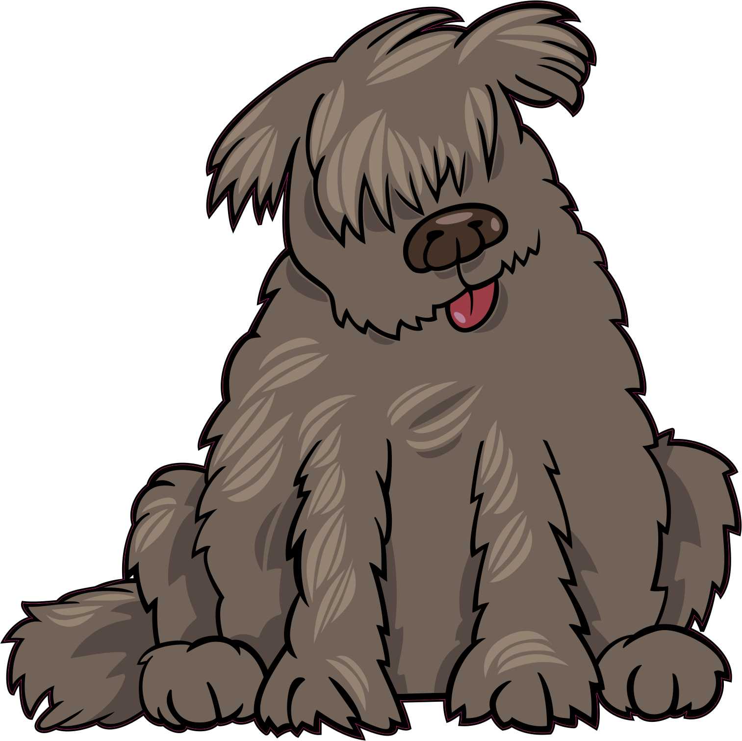 Shaggy Dog Vinyl Sticker