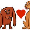 Heart and Dogs Vinyl Stickers