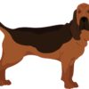 Bloodhound Vinyl Sticker
