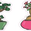 Bonsai Tree Vinyl Stickers