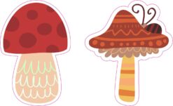 Mushroom Vinyl Stickers