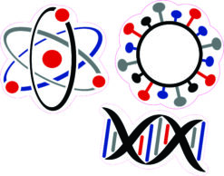 Science Symbols Vinyl Stickers