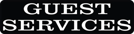 Guest Services Vinyl Sticker