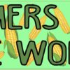 Corn Pattern Farmers Feed the World Magnet