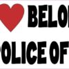 My Heart Belongs to a Police Officer Vinyl Sticker