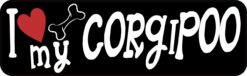 I Love My Corgipoo Vinyl Sticker