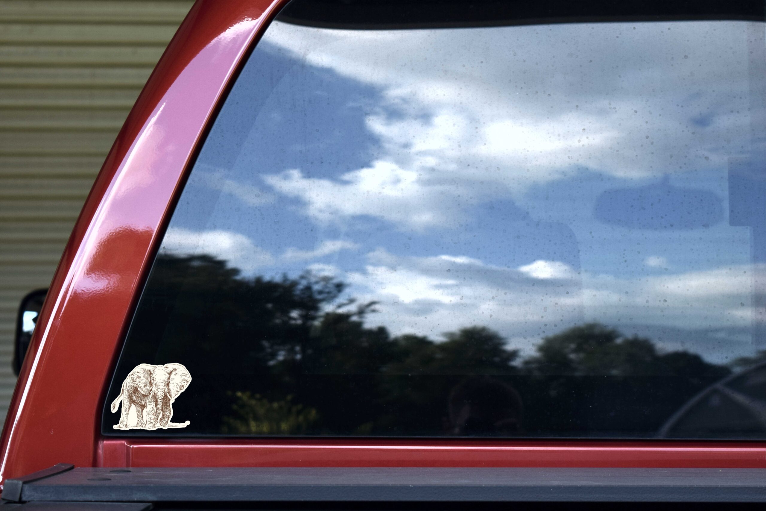 Vintage Elephant Vinyl Stickers