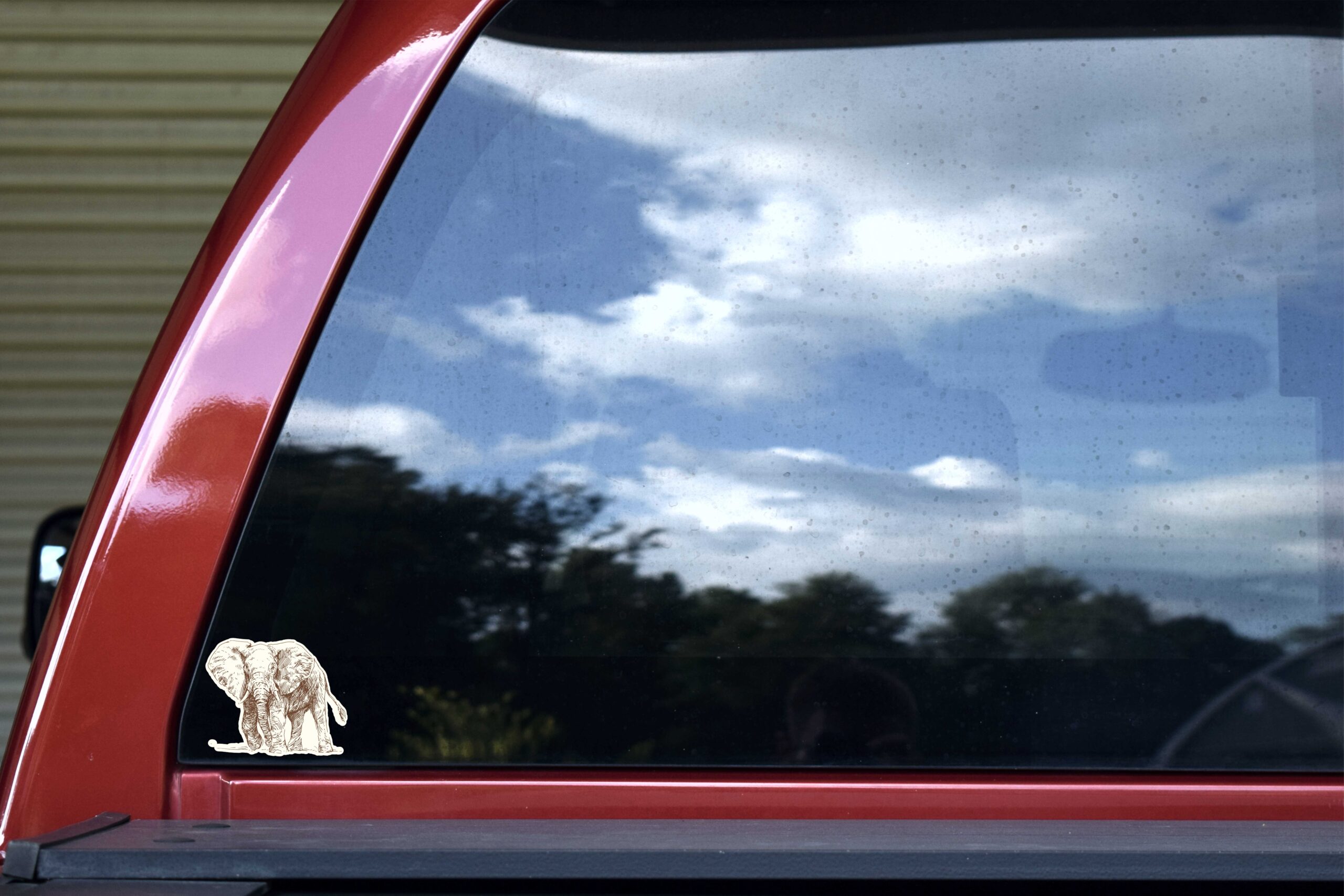 Vintage Elephant Vinyl Stickers