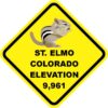 Chipmunk St. Elmo Colorado Vinyl Sticker