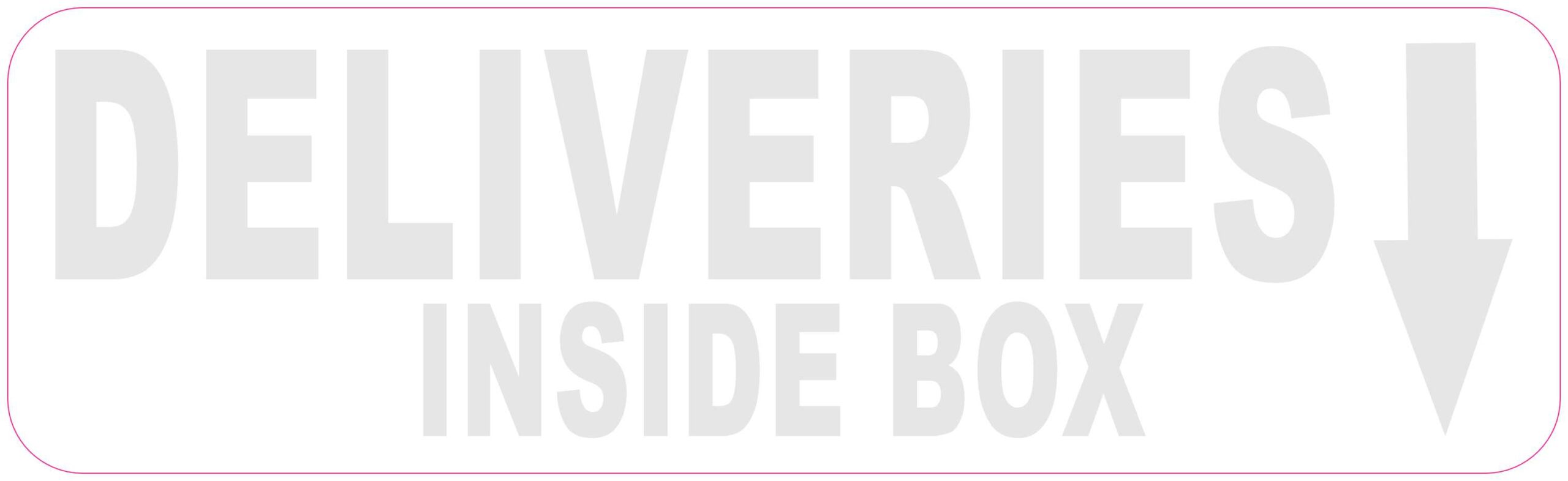 Gray Deliveries Inside Box Magnet