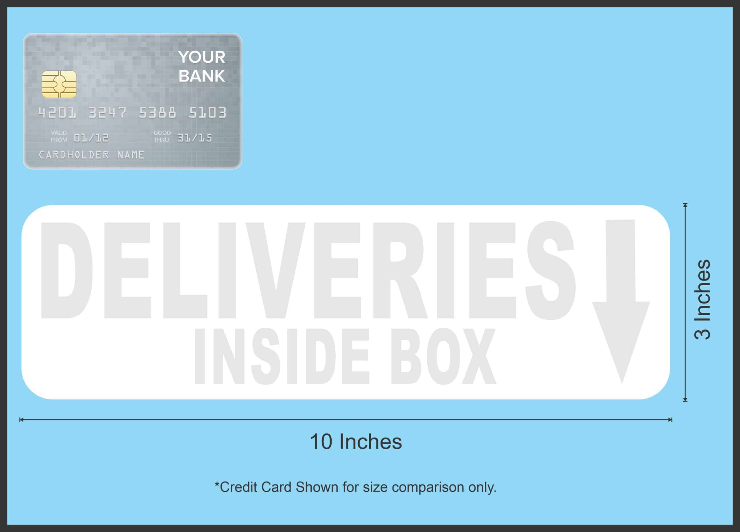StickerTalk Gray Deliveries Inside Box Magnet, 10 inches x 3 inches - Image 3