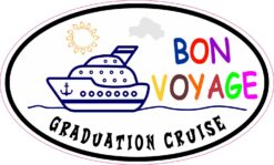 Oval Graduation Cruise Vinyl Sticker