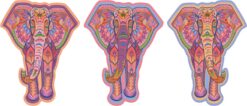 Floral Elephant Vinyl Stickers