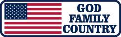 Patriotic God Family Country Vinyl Sticker