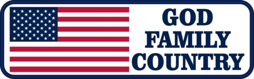 Patriotic God Family Country Vinyl Sticker